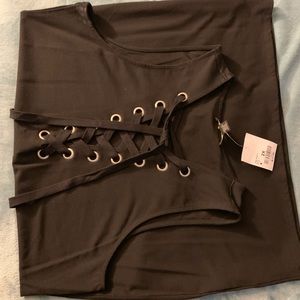 Short sleeve black dress (Forever 21 Plus)